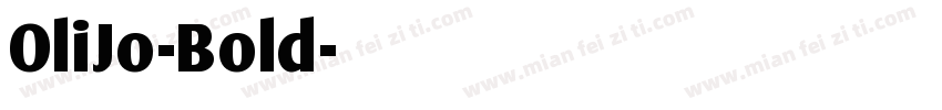OliJo-Bold字体转换