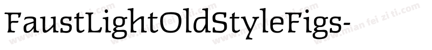 FaustLightOldStyleFigs字体转换