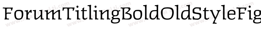 ForumTitlingBoldOldStyleFigs字体转换
