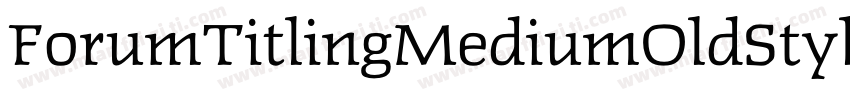 ForumTitlingMediumOldStyleFigs字体转换