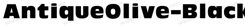 AntiqueOlive-Black字体转换