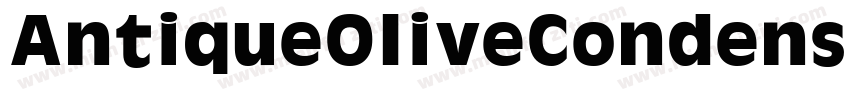AntiqueOliveCondensedBQ-Bold字体转换