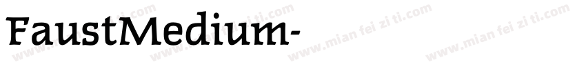 FaustMedium字体转换