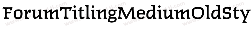 ForumTitlingMediumOldStyleFigs字体转换