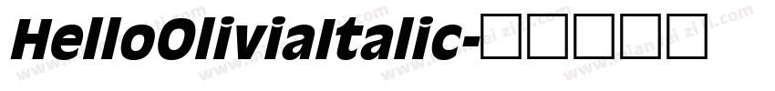 HelloOliviaItalic字体转换