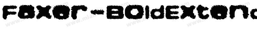 Faxer-BoldExtended字体转换