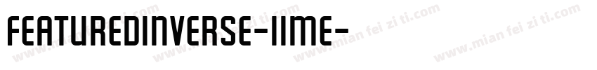 FeaturedInverse-11me字体转换