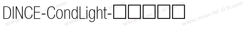 DINCE-CondLight字体转换