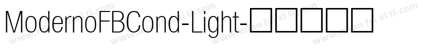 ModernoFBCond-Light字体转换