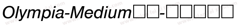 Olympia-Medium字体字体转换