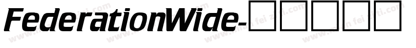 FederationWide字体转换