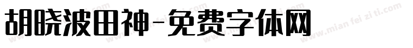 胡晓波田神字体转换