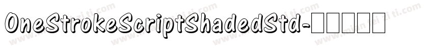 OneStrokeScriptShadedStd字体转换