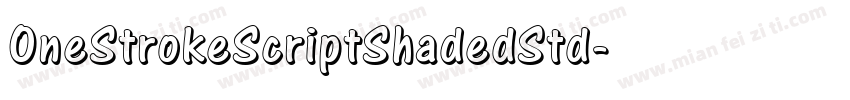 OneStrokeScriptShadedStd字体转换