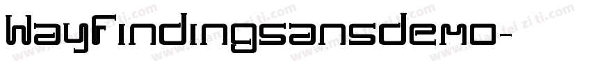 Wayfindingsansdemo字体转换