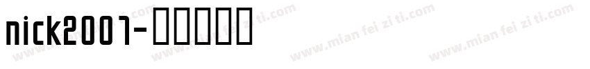nick2001字体转换