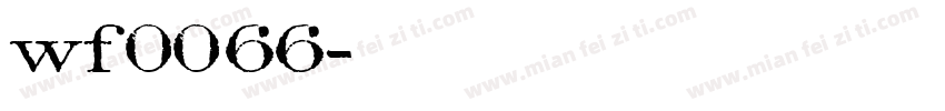 wf0066字体转换