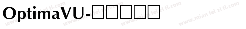 OptimaVU字体转换