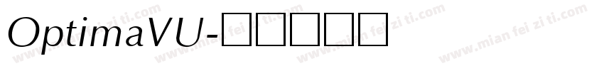 OptimaVU字体转换