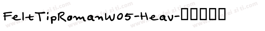 FeltTipRomanW05-Heav字体转换