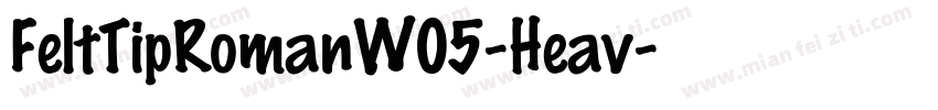 FeltTipRomanW05-Heav字体转换