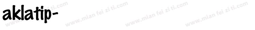 aklatip字体转换