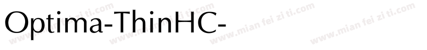 Optima-ThinHC字体转换