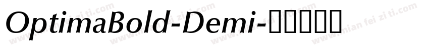 OptimaBold-Demi字体转换