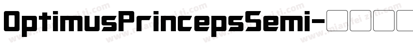 OptimusPrincepsSemi字体转换