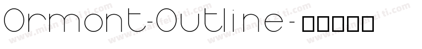 Ormont_Outline字体转换