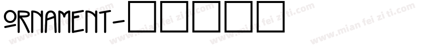 ornament字体转换