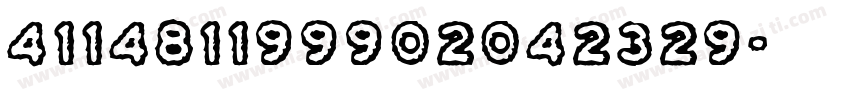 411481199902042329字体转换