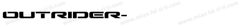 outrider字体转换