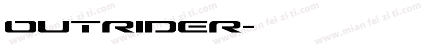 outrider字体转换