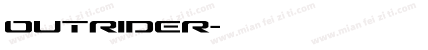outrider字体转换