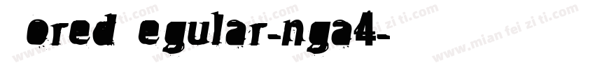 BoredRegular-nga4字体转换