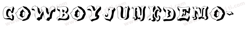 Cowboyjunkdemo-25OX字体转换