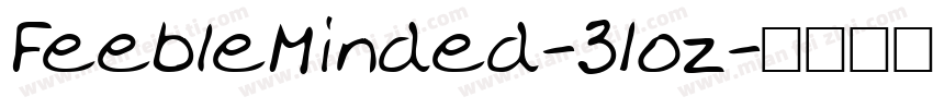 FeebleMinded-31oz字体转换