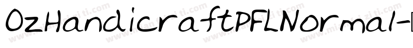 OzHandicraftPFLNormal字体转换