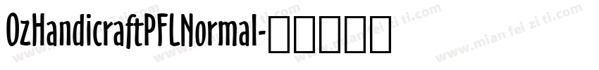 OzHandicraftPFLNormal字体转换
