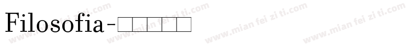 Filosofia字体转换