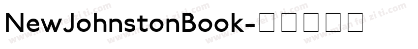 NewJohnstonBook字体转换