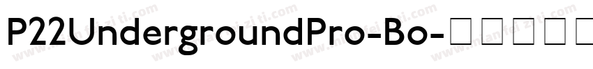 P22UndergroundPro-Bo字体转换