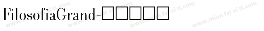 FilosofiaGrand字体转换