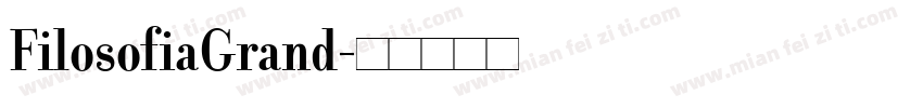 FilosofiaGrand字体转换