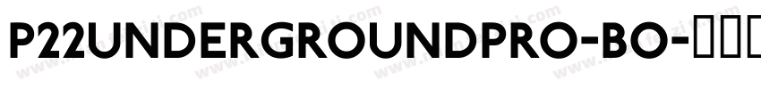P22UndergroundPro-Bo字体转换