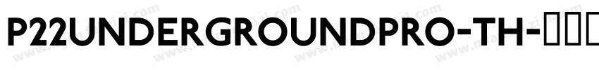 P22UndergroundPro-Th字体转换
