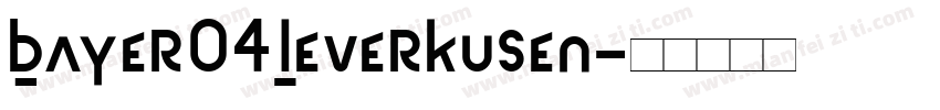 Bayer04Leverkusen字体转换