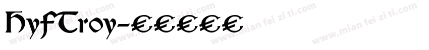 HyFTroy字体转换