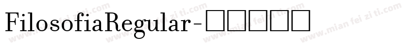 FilosofiaRegular字体转换